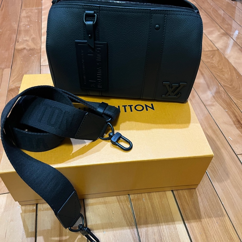 Louis Vuitton City Keep Black Duffel Bag